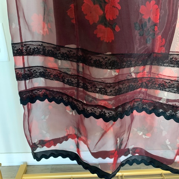 Coach Sleeveless Organza Dress in Floral Pattern - Picture 9 of 9